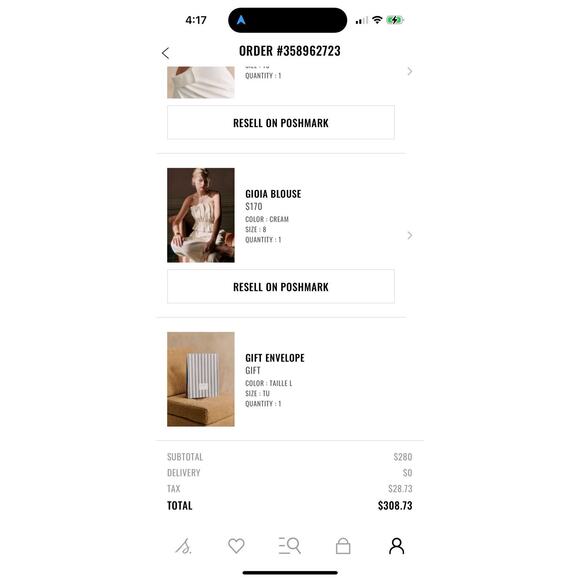 Sézane Editions Gioia Blouse Size 40 US Sz 8 Top Ecru White - Picture 13 of 13